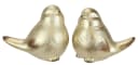 I.GE.A. Dekofigur Vogel aus Keramik Gold 2er Set Bild 5