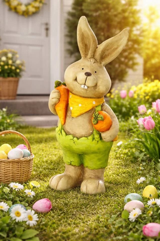Baur Versand Dekofigur I.GE.A. Osterhase mit Karotten Grün - Bild 4