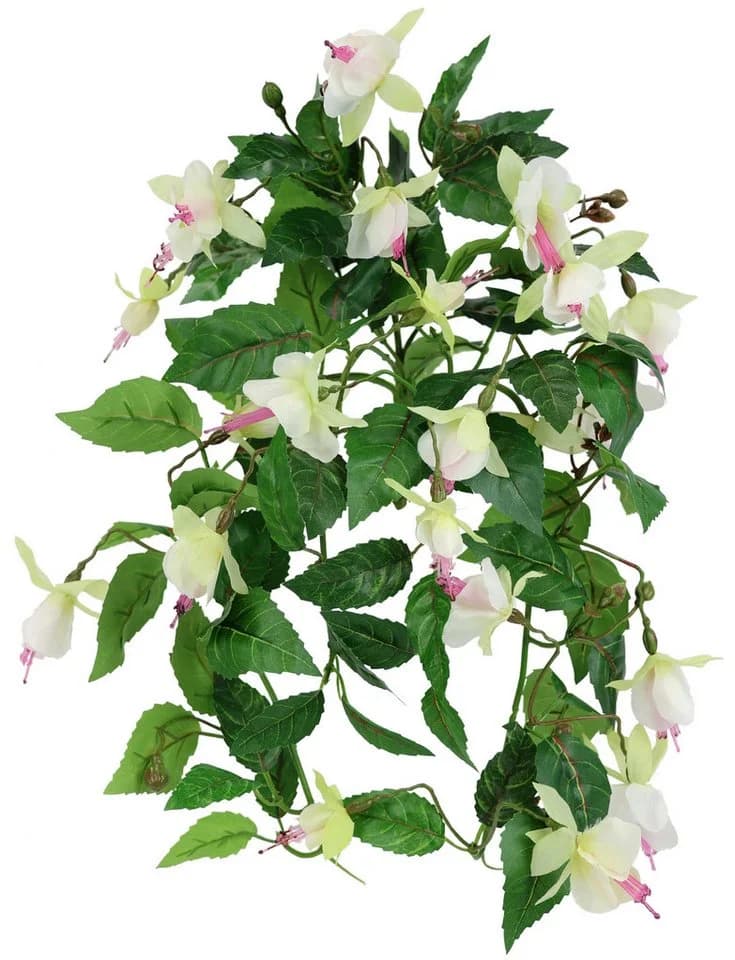 I.GE.A. Kunstblume Fuchsie Rosa/Weiß Hängend - Bild 2
