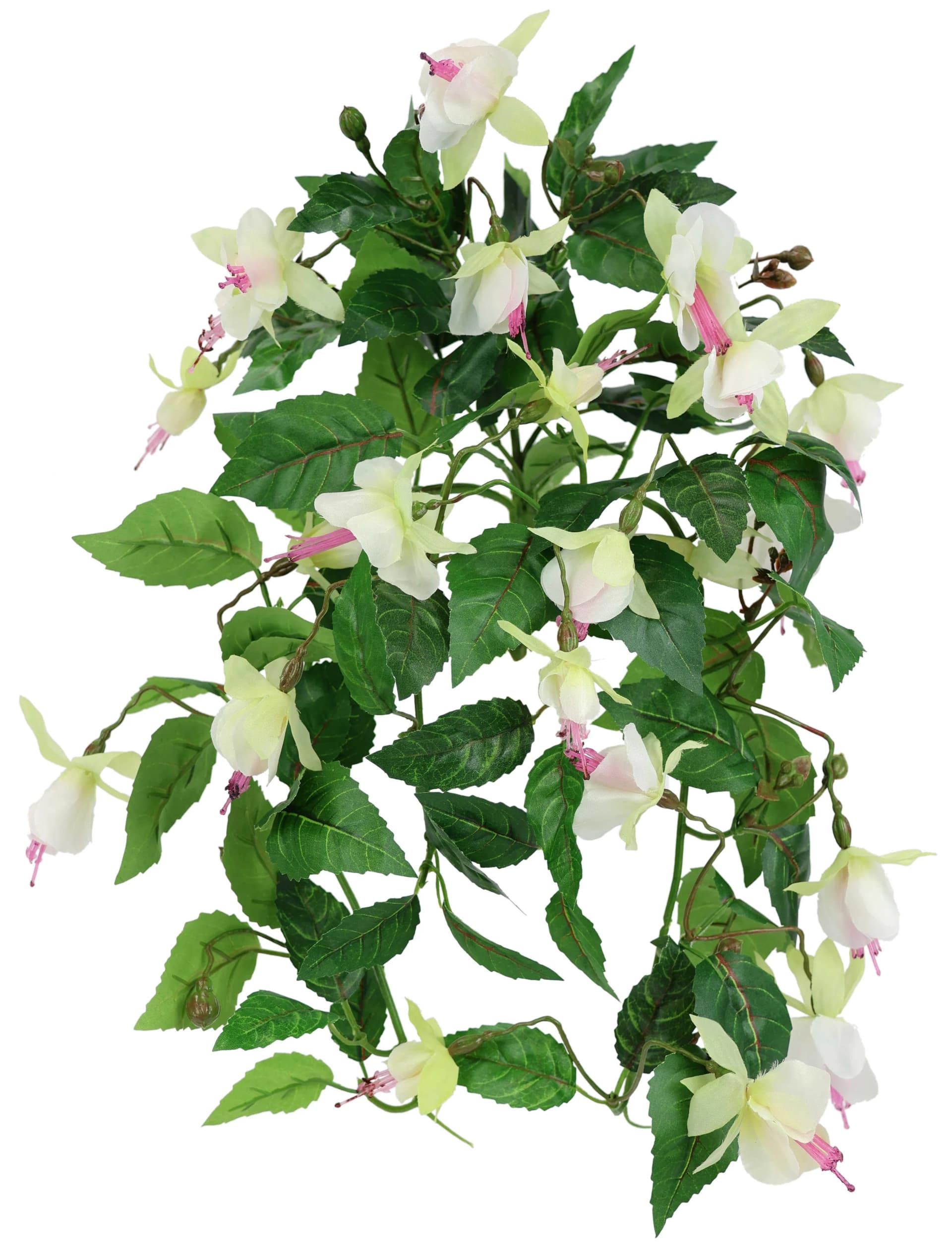 I.GE.A. Kunstblume Fuchsie Rosa/Weiß Hängend - Bild 3