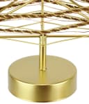 I.GE.A. LED-Tannenbaum Metall Gold warmweiß Timer Batteriebetrieb Weihnachtsdeko Bild 5