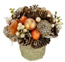 Kunstblume I.GE.A. Natur-Gesteck Zapfen Orange Bild 2