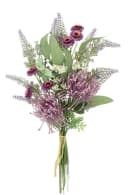 I.GE.A. Kunstblumen-Strauß Protea Zinnien Lavendel Violett Bild 1