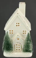 I.GE.A. LED-Dekofigur LED-Haus Weiß Gold Weihnachtsdeko Bild 3