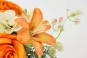 I.GE.A. Kunstblumen-Strauß Rosen Lilien Hortensie Orange Bild 4