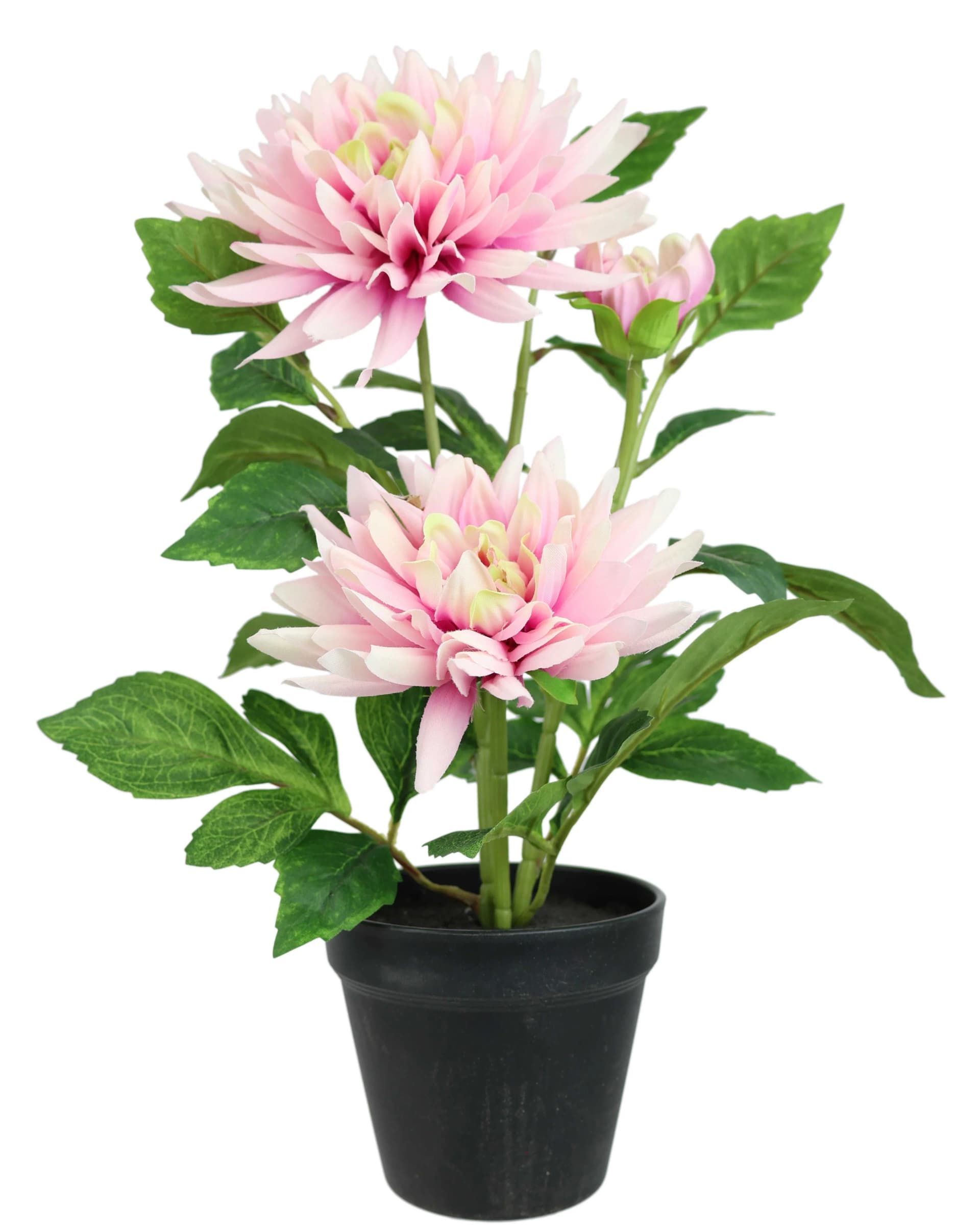 I.GE.A. Chrysantheme im Topf 40cm hellrosa Kunstpflanze