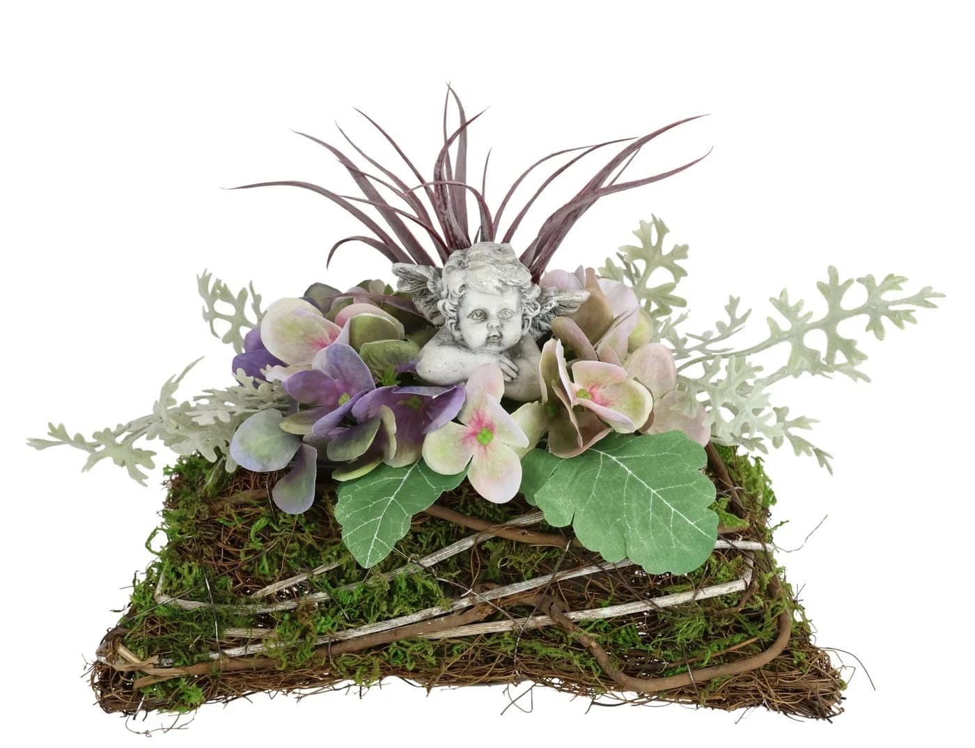 OTTO home Kunstblumen-Gesteck Hortensie mit Engel auf Pflanzkissen - Bild 2