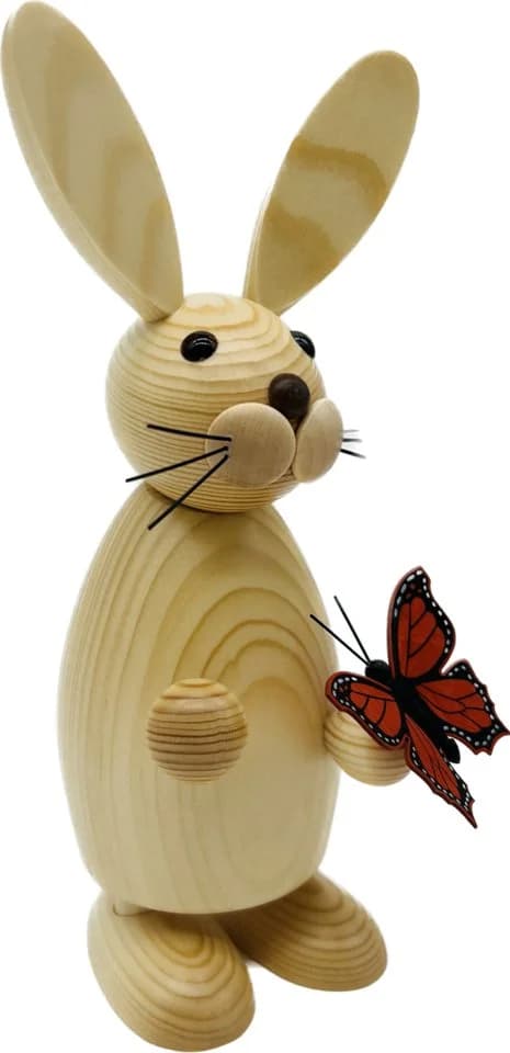Richard Glaesser Osterhase Mädchen mit Schmetterling 23 cm