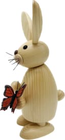 Richard Glaesser Osterhase Mädchen mit Schmetterling 23 cm Bild 3