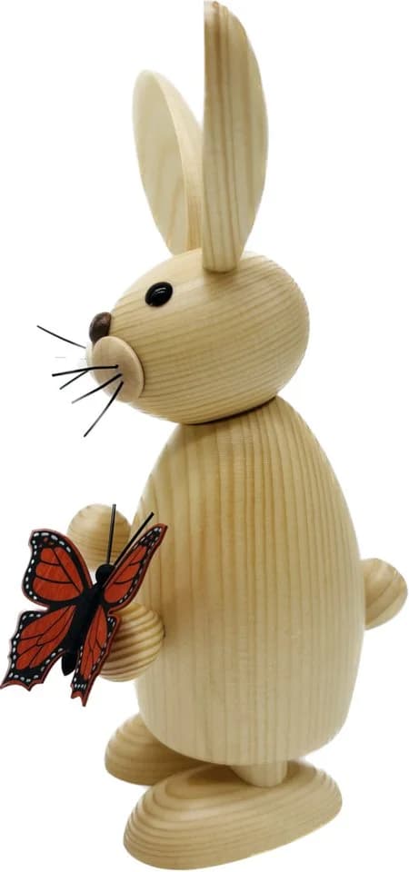 Richard Glaesser Osterhase Mädchen mit Schmetterling 23 cm - Bild 3
