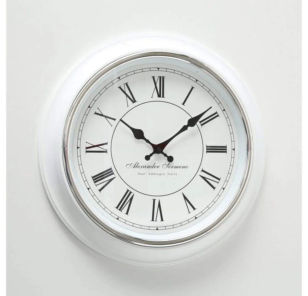 HOME AFFAIRE Wanduhr Yella Weiß Vintage Römische Ziffern