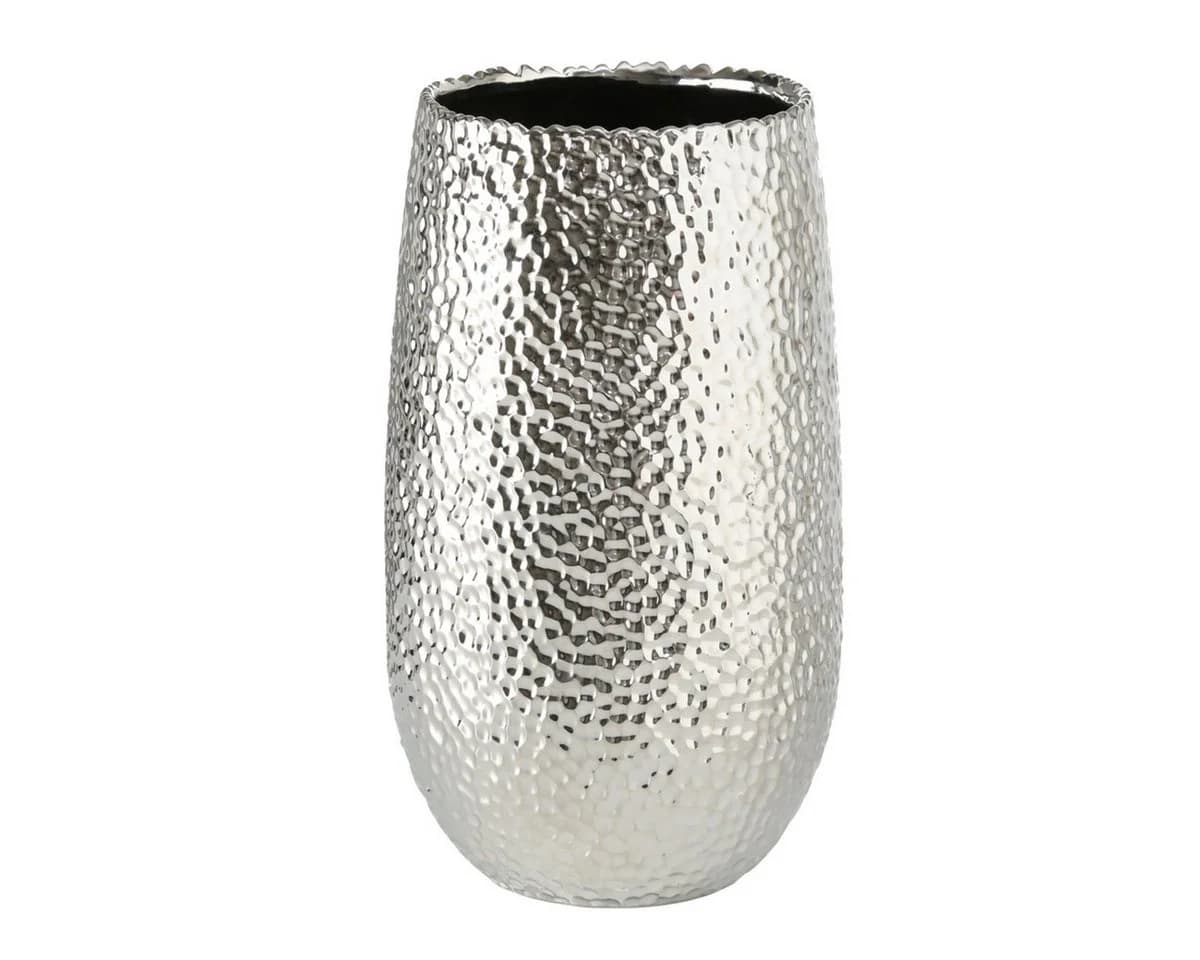 Boltze Vase Lajos Silber Keramik gehämmert