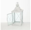 BOLTZE Windlicht Laterne 2er Set Indoor Metall Weiß 40 cm Bild 1