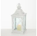 BOLTZE Windlicht Laterne 2er Set Indoor Metall Weiß 40 cm Bild 4