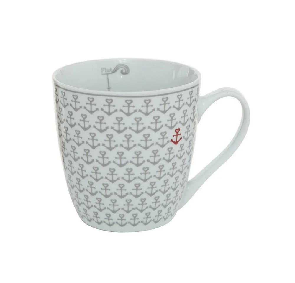 BOLTZE GRUPPE Jumbobecher 3er Set Anker Design Blau Grau Rot Weiß - Bild 4