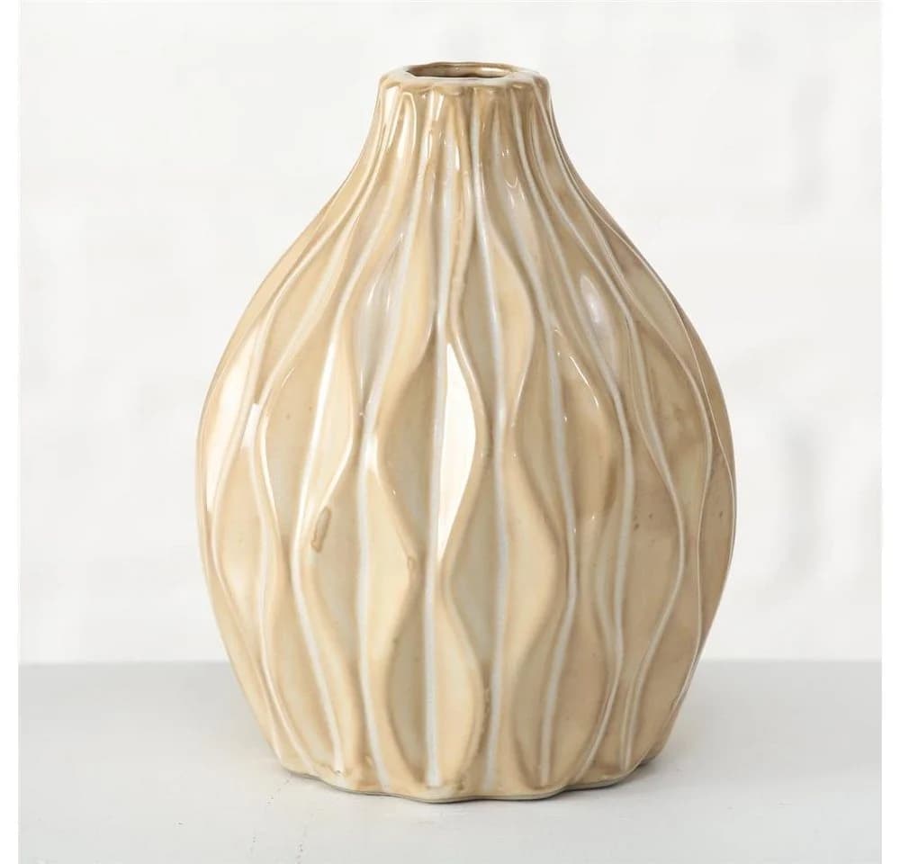BOLTZE Vase Zalina 4-teilig Porzellan Cremeweiß Matt - Bild 4