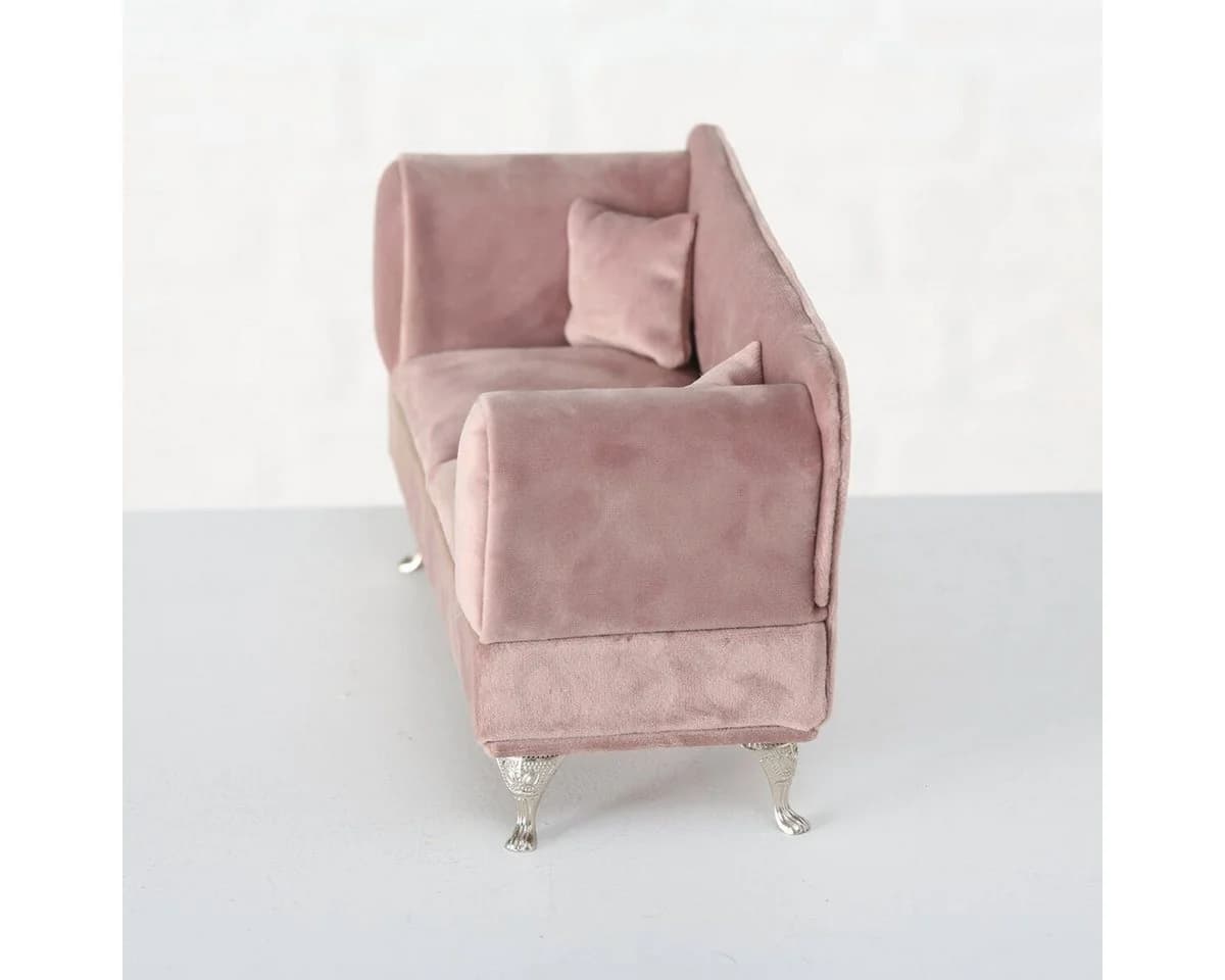 Home affaire Schmuckkasten Deko Sofa Samt Braun - Bild 4