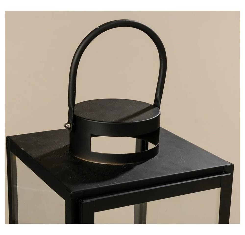BOLTZE Kerzenlaterne Arana, 3er Set, Schwarz, Metall, Skandinavisches Design - Bild 5