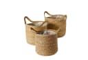 BOLTZE Pflanzkorb Dawid 3-teiliges Set Seegras Beige Bild 2