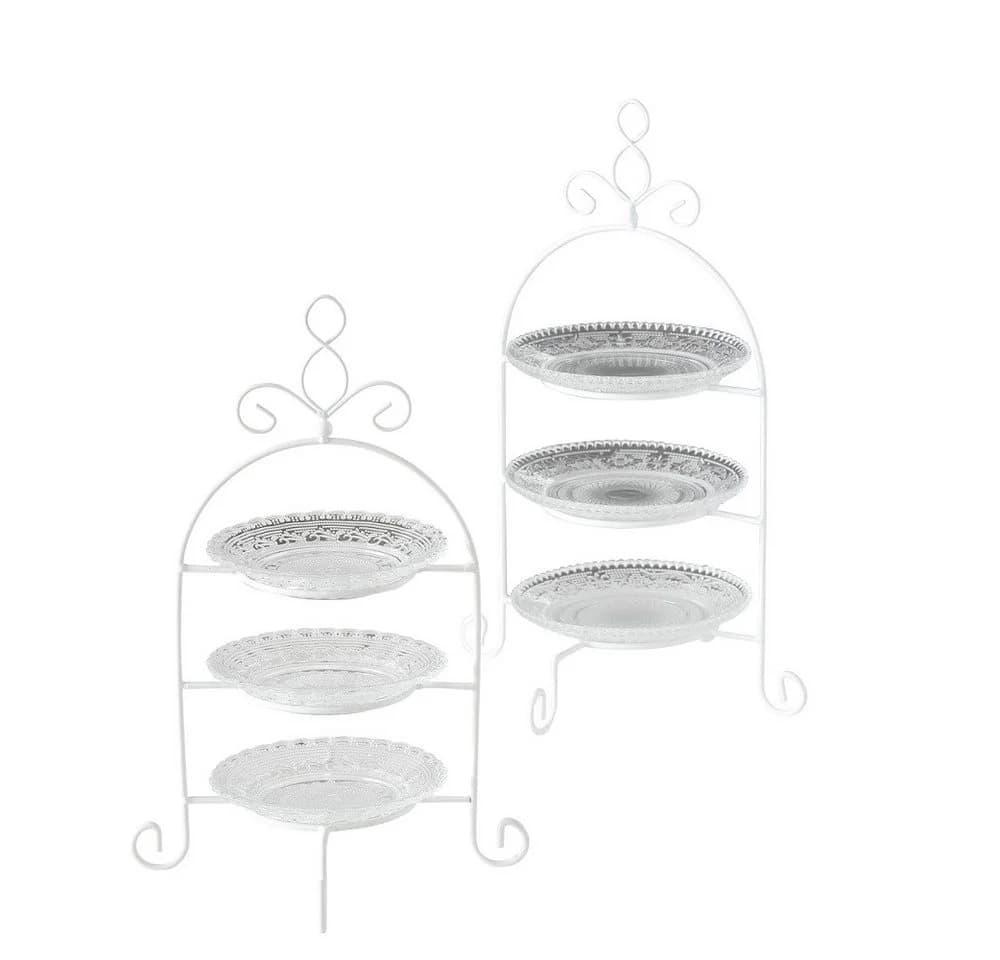 BOLTZE GRUPPE Etagere Madita 3 Ebenen Glas transparent