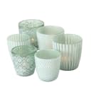 BOLTZE Windlicht Patty Set 6-tlg. Grün Glas Bild 1