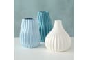 BOLTZE Blumenvasen-Set Wilma 3er-Set Blau-Weiß Bild 1