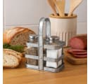 BOLTZE Salz- und Pfefferstreuer Set mit Metalltragekorb Bild 1