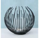 BOLTZE Windlicht Cylon Schwarz Metall Kerzenhalter Skandinavisches Design Bild 1