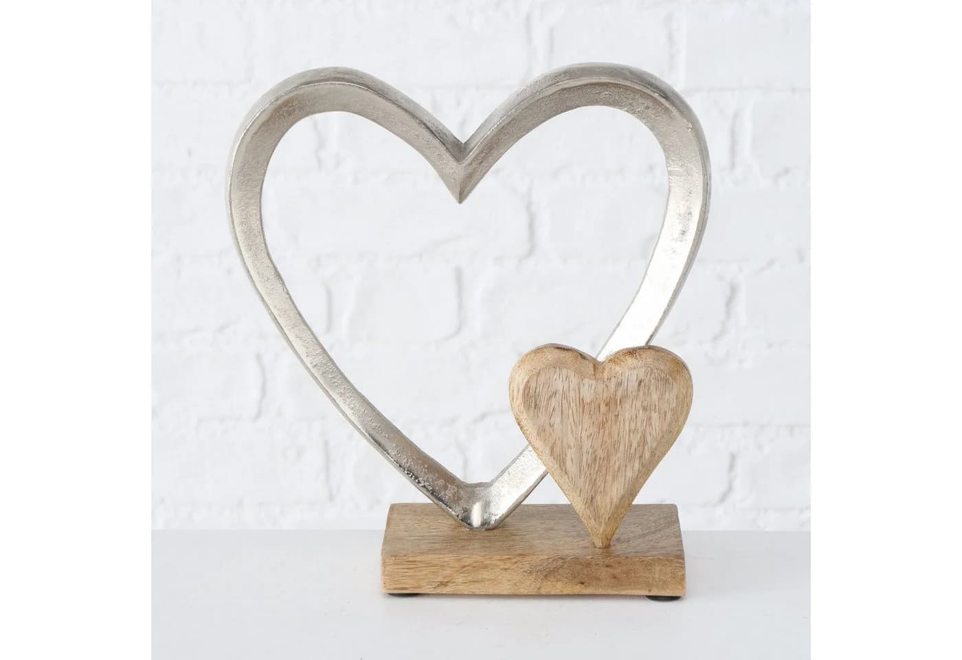 BOLTZE GRUPPE GmbH Dekoaufsteller Carolyn Herz Aluminium Hochzeit 22 cm - Bild 5