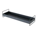 BOLTZE Dekotablett Wolga 2er Set Metall Schwarz Bild 3