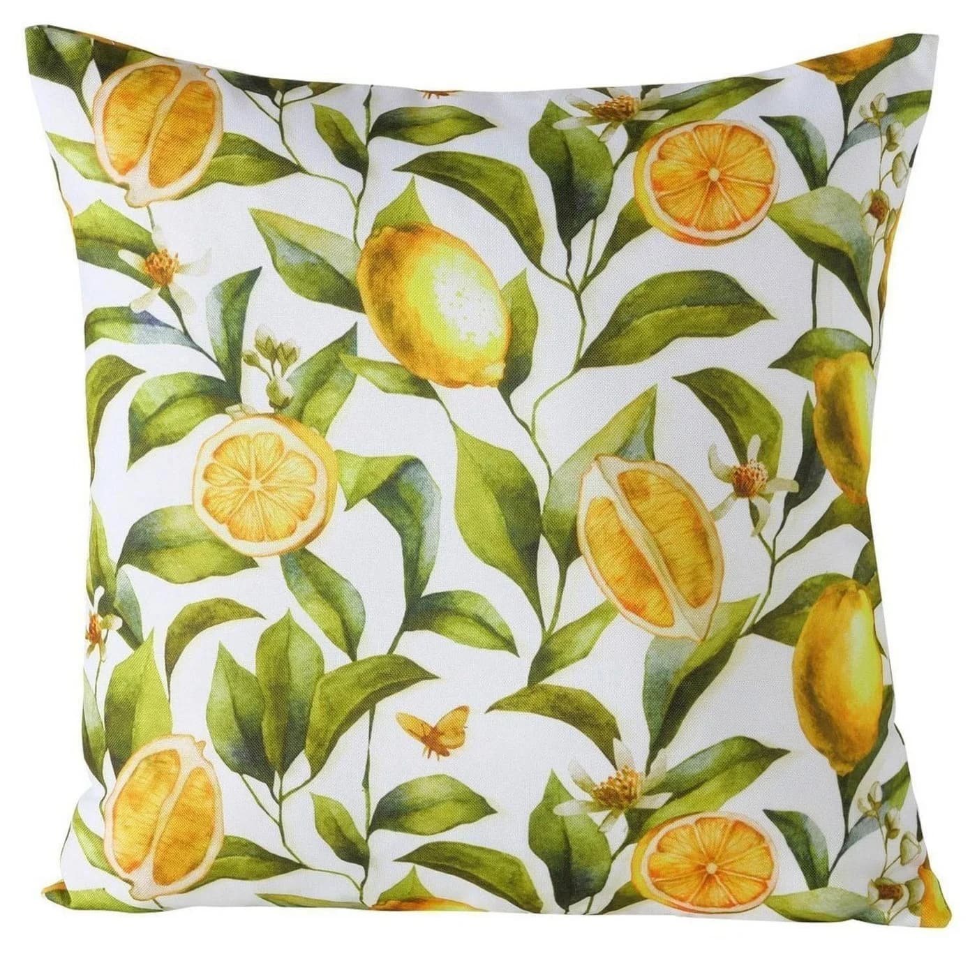 BOLTZE GRUPPE Dekokissen ZITRONELLA Weiß Gelb Grün Polyester - Bild 2