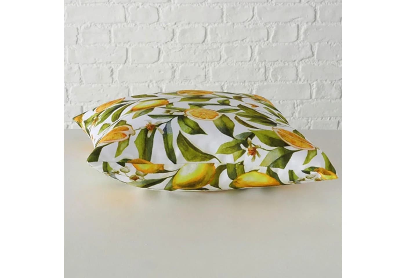BOLTZE GRUPPE Dekokissen ZITRONELLA Weiß Gelb Grün Polyester - Bild 5
