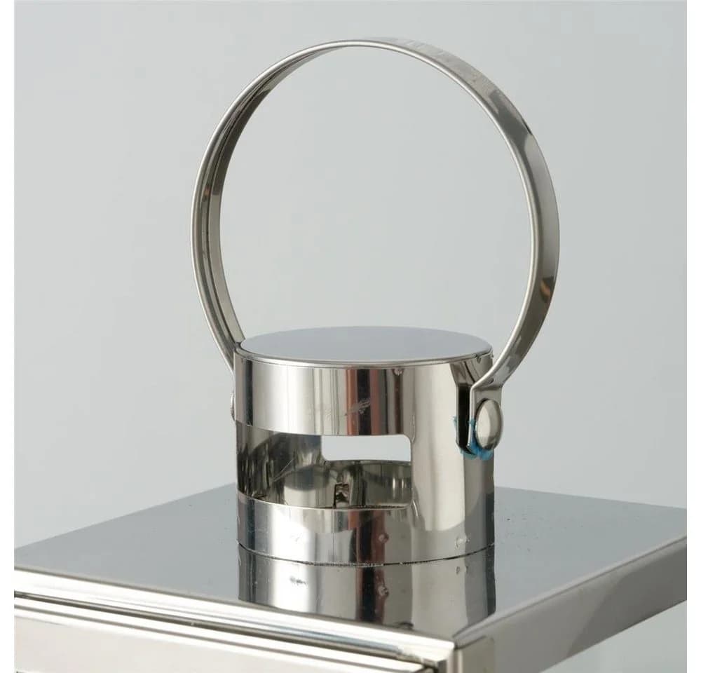 BOLTZE Kerzenlaterne Caruso 2er Set Silber Windlicht Skandinavisches Design - Bild 3
