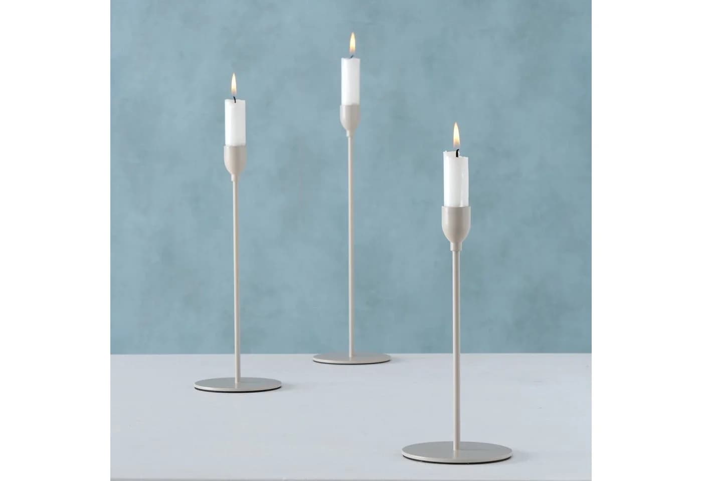 BOLTZE GRUPPE GmbH MALTE Kerzenhalter Beige Metall