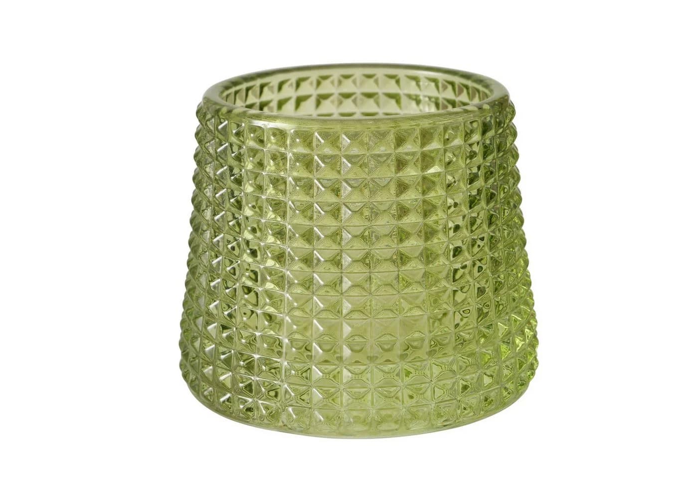 BOLTZE Teelichthalter Sabena Glas lackiert Rund 7 cm