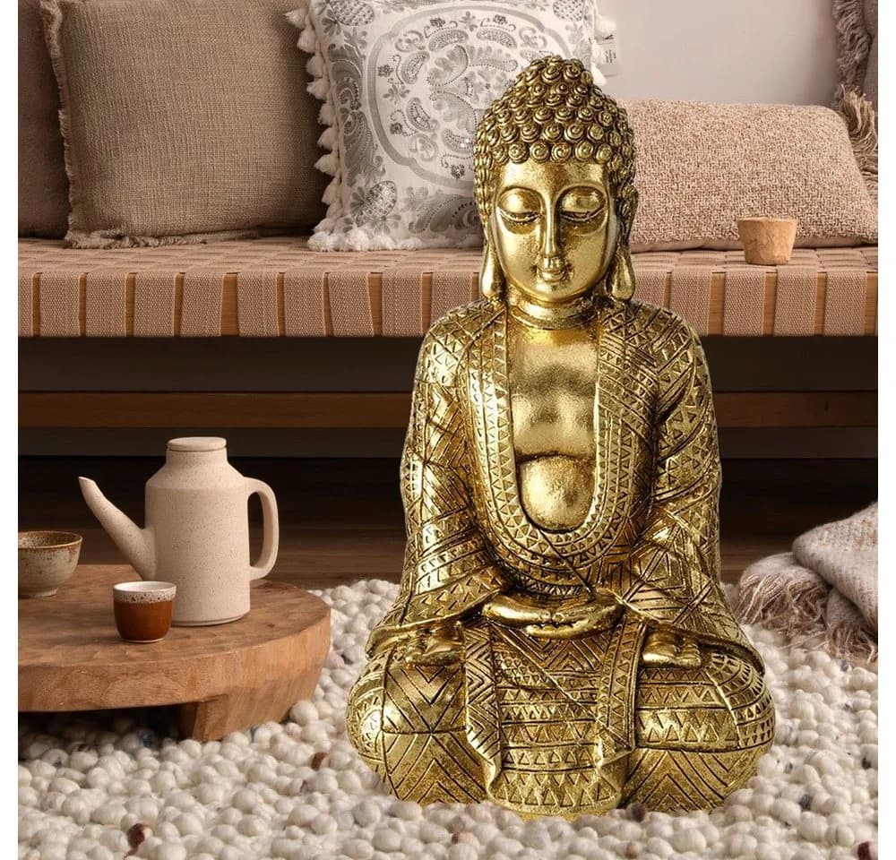 BOLTZE Dekofigur Buddha Figur Wohnzimmer Dekofigur, Skulptur