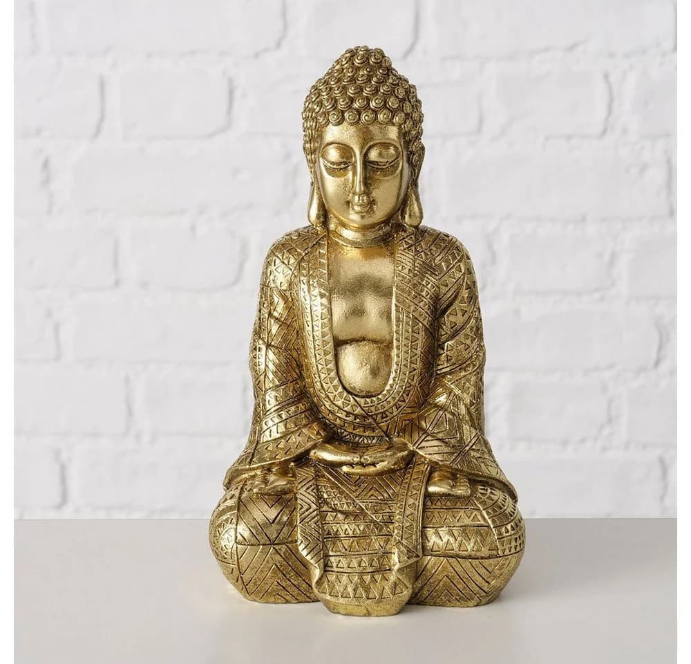 BOLTZE Dekofigur Buddha Figur Wohnzimmer Dekofigur, Skulptur - Bild 5