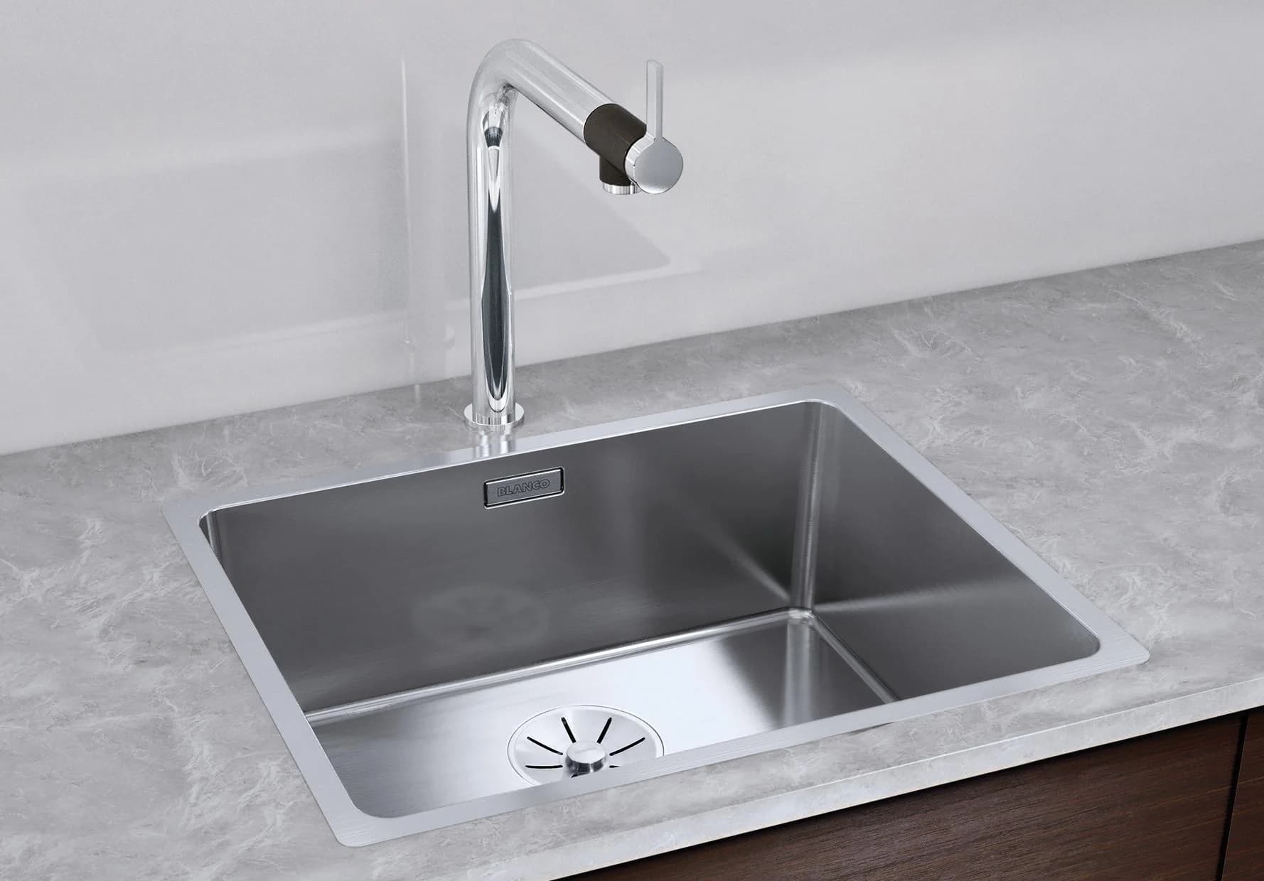BLANCO Küchenspüle ANDANO 500-IF Silber Edelstahl 54cm