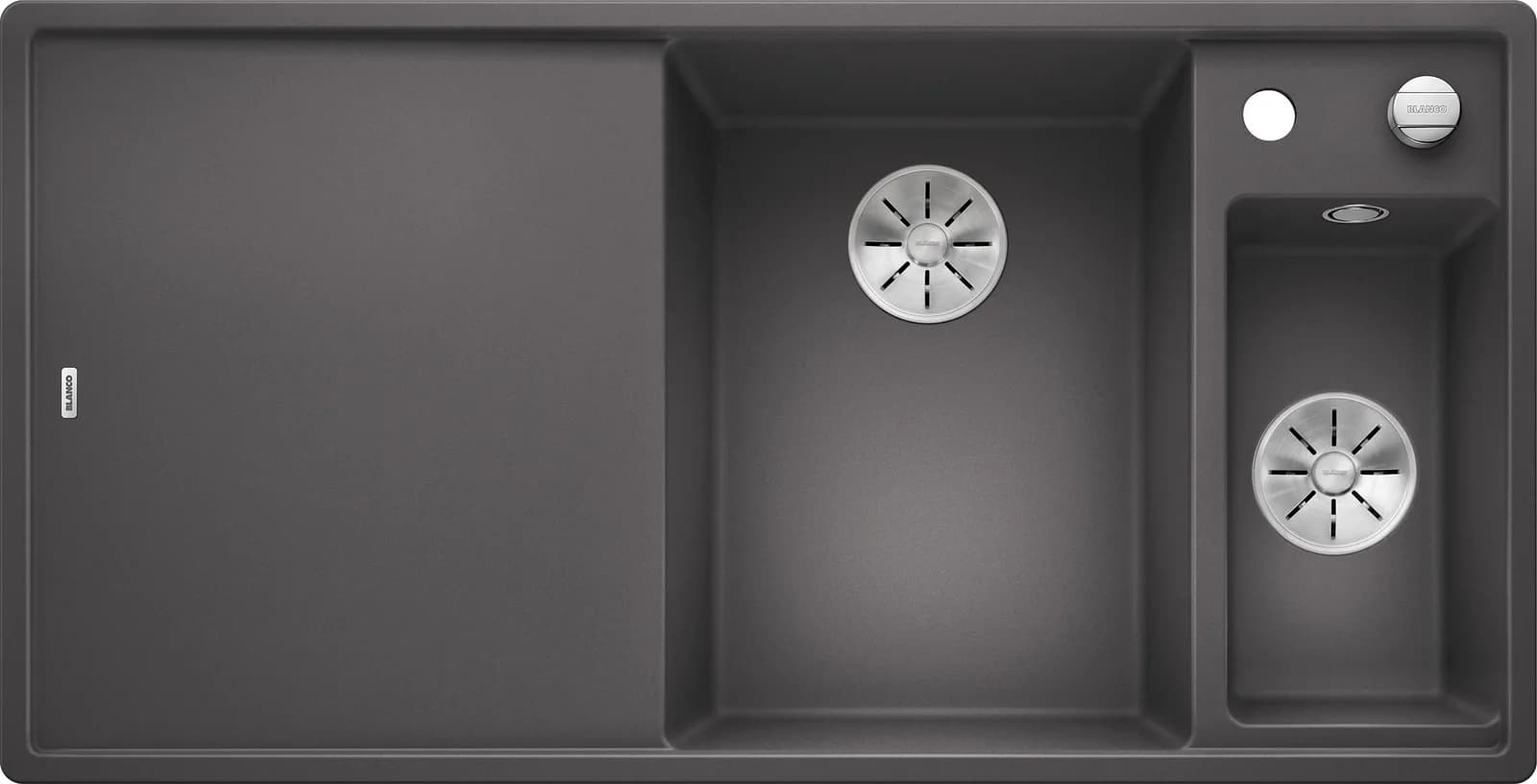 BLANCO Granitspüle AXIA III 6 S Grau 100 cm Verbundwerkstoff