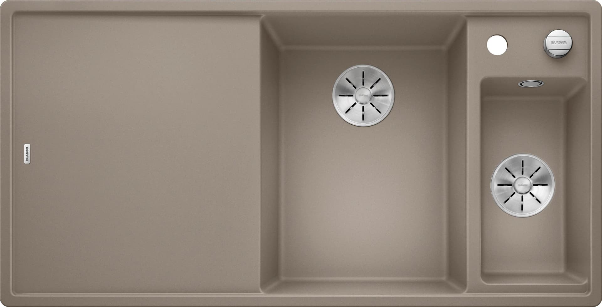 BLANCO Granitspüle AXIA III 6 S 100 cm Braun Verbundwerkstoff