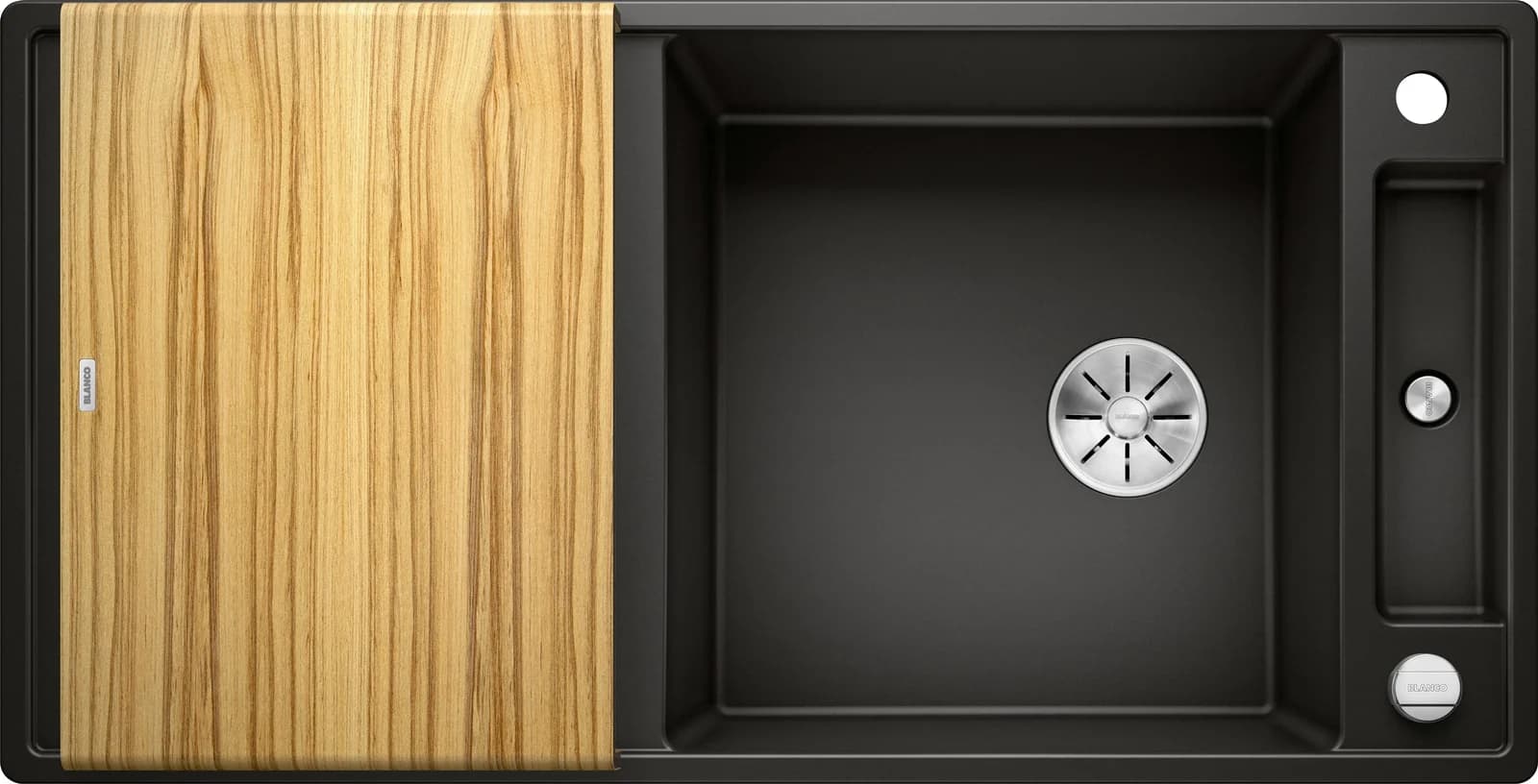 BLANCO Granitspüle AXIA III XL 6 S Schwarz Verbundwerkstoff