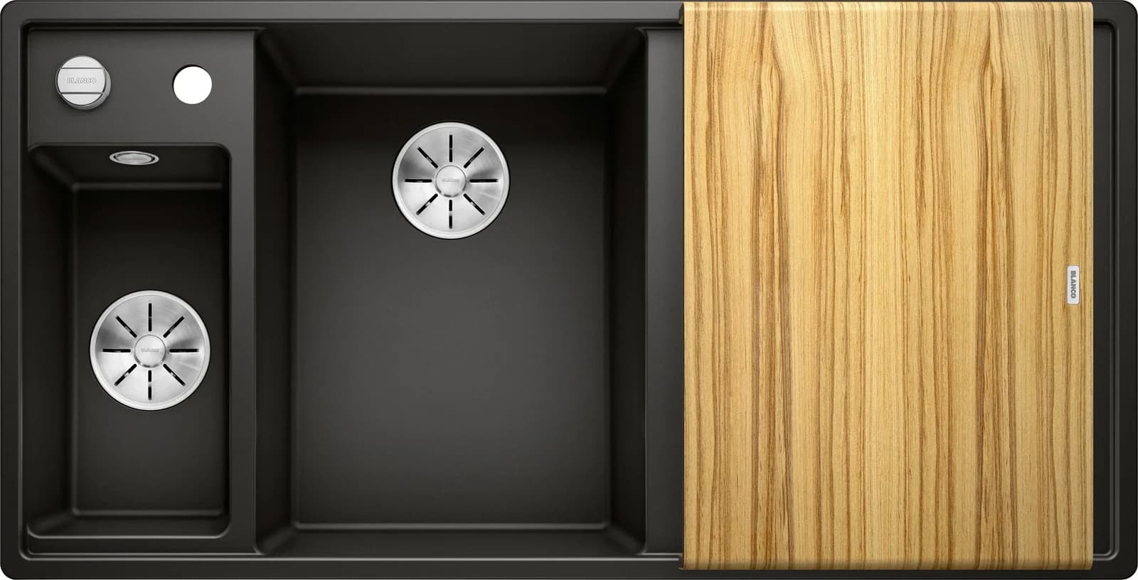 BLANCO Granitspüle AXIA III 6 S Schwarz Verbundwerkstoff