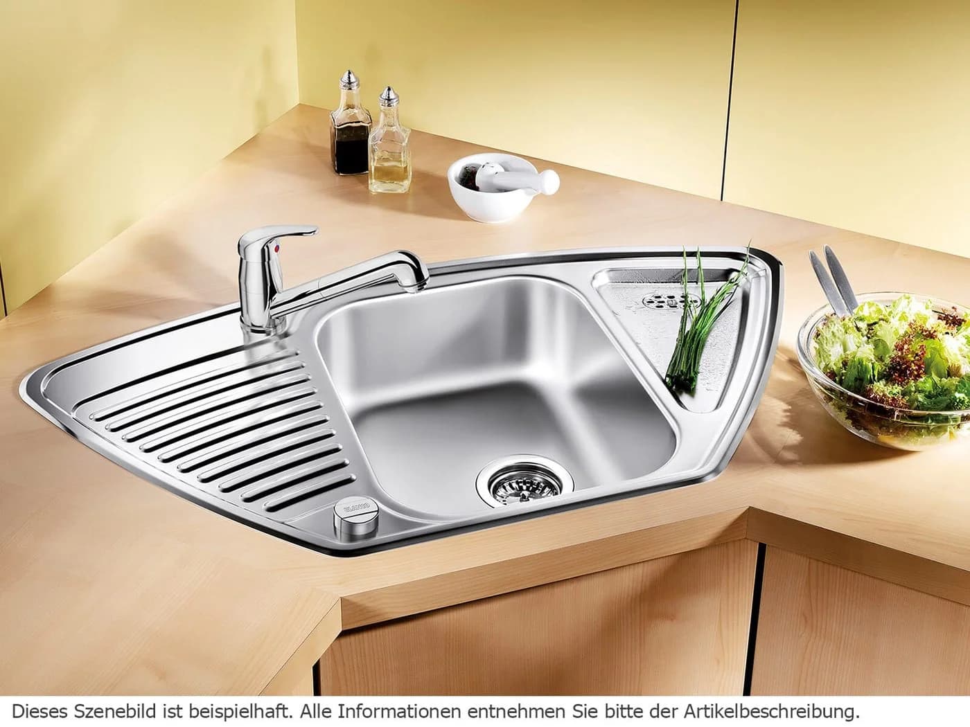 Blanco Spüle 526338 93 x 42 cm Edelstahl Naturfinish