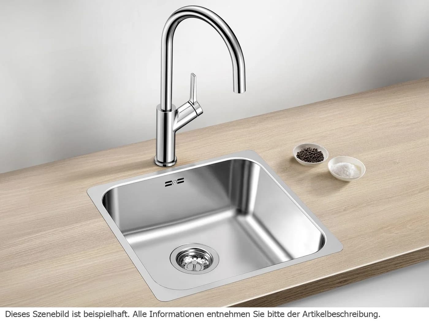 Edelstahlspüle BLANCO "SUPRA 400-IF R12" Edelstahl