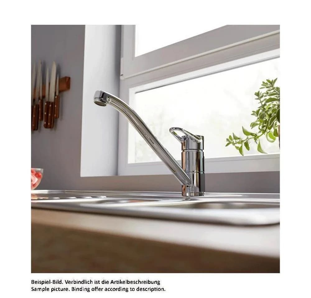 Blanco Küchenarmatur BLANCOWEGA II 180° schwenkbar Silber