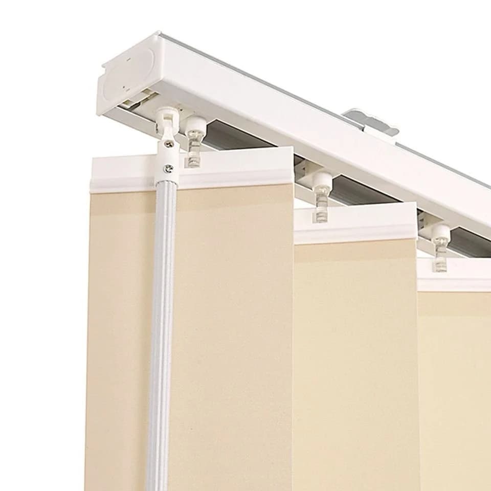 Ventanara Lamellenvorhang 89mm Komplettset Beige Polyester - Bild 3