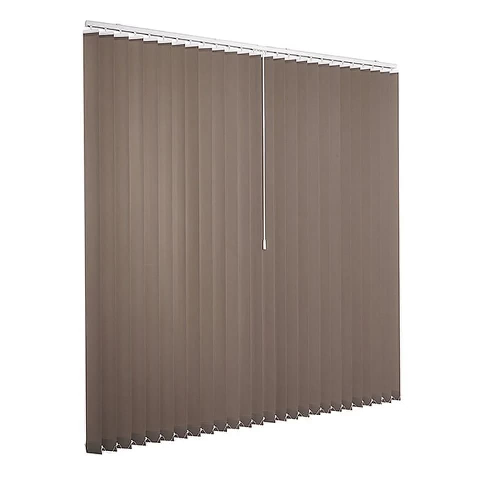 Ventanara Lamellenvorhang Komplettset 89mm Vertikaljalousie Taupe - Bild 2