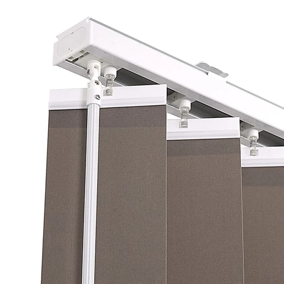Ventanara Lamellenvorhang Komplettset 89mm Vertikaljalousie Taupe - Bild 3
