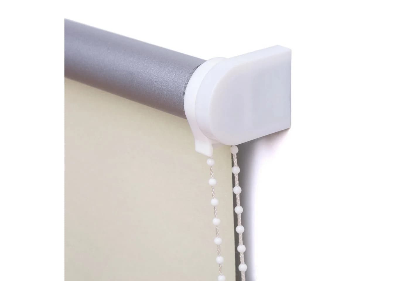 Ventanara Verdunklungsrollo Seitenzug Creme Silber Thermobeschichtung - Bild 4