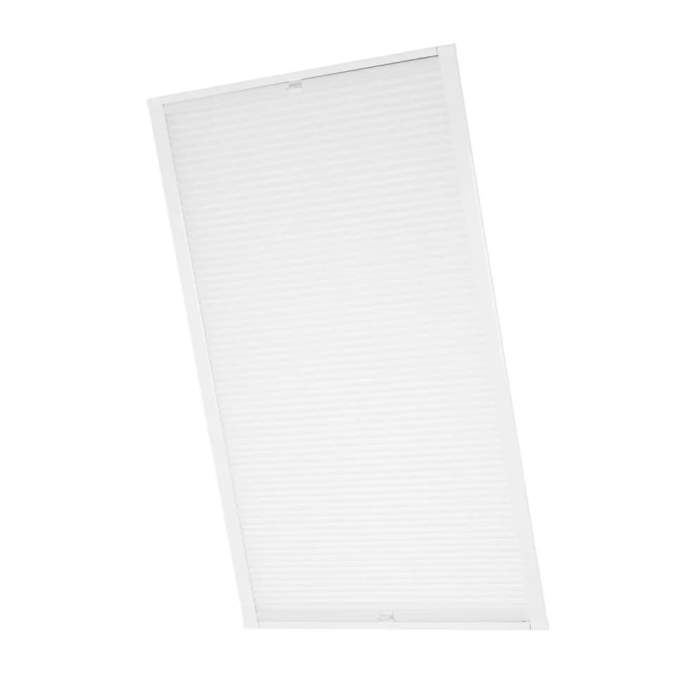 Ventanara Dachfensterplissee Weiß für Velux Fenster Wabenplissee